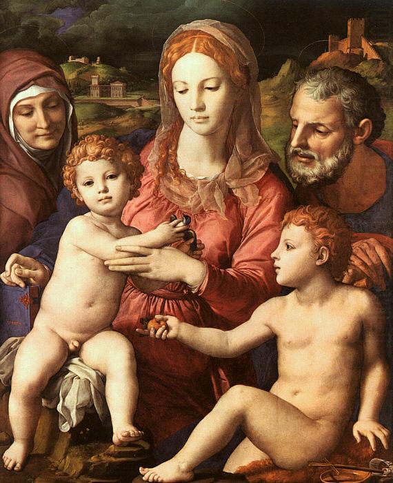Agnolo Bronzino Holy Family with St.Anne and the Infant St.John china oil painting image
